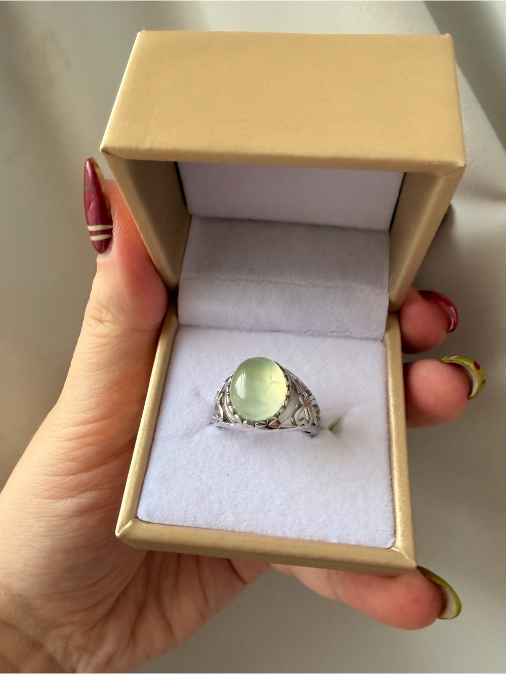 Silver adjustable ring